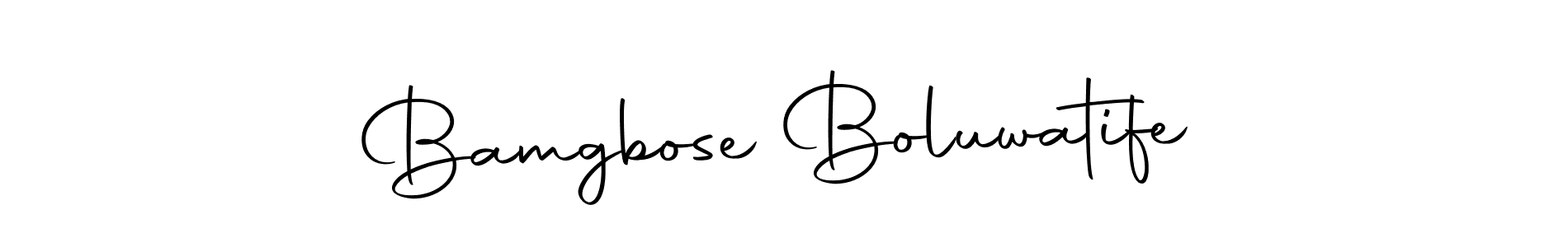 Similarly Autography-DOLnW is the best handwritten signature design. Signature creator online .You can use it as an online autograph creator for name Bamgbose Boluwatife. Bamgbose Boluwatife signature style 10 images and pictures png