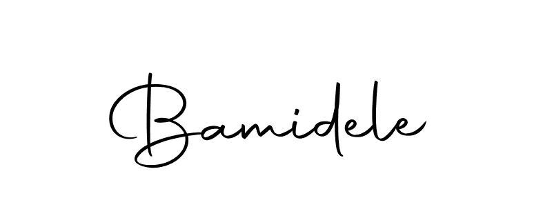Make a beautiful signature design for name Bamidele. With this signature (Autography-DOLnW) style, you can create a handwritten signature for free. Bamidele signature style 10 images and pictures png