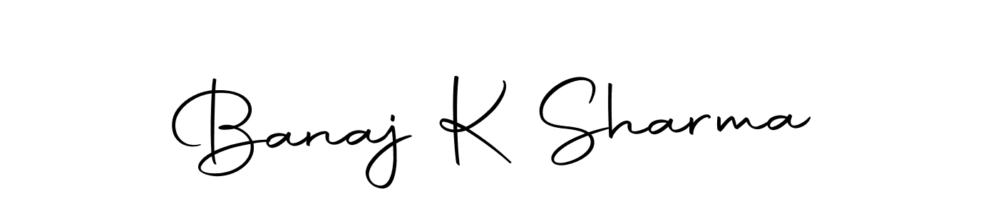 Also we have Banaj K Sharma name is the best signature style. Create professional handwritten signature collection using Autography-DOLnW autograph style. Banaj K Sharma signature style 10 images and pictures png