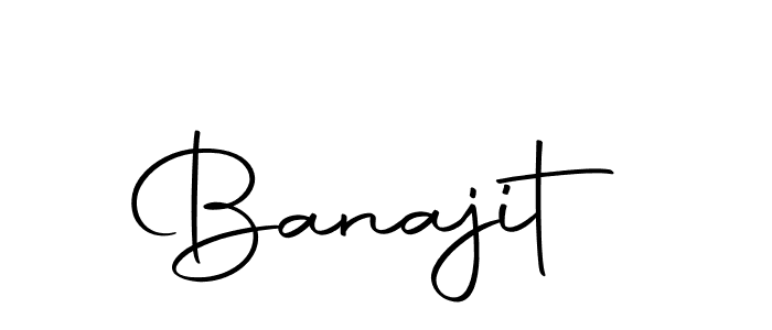 How to make Banajit signature? Autography-DOLnW is a professional autograph style. Create handwritten signature for Banajit name. Banajit signature style 10 images and pictures png