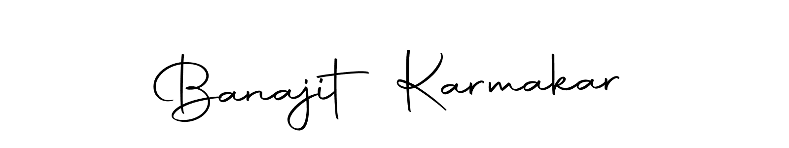 You can use this online signature creator to create a handwritten signature for the name Banajit Karmakar. This is the best online autograph maker. Banajit Karmakar signature style 10 images and pictures png