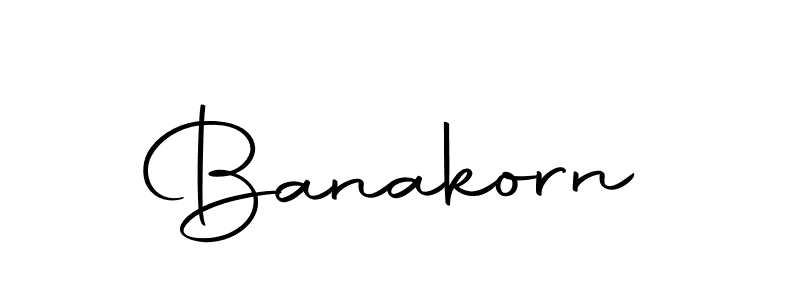 Use a signature maker to create a handwritten signature online. With this signature software, you can design (Autography-DOLnW) your own signature for name Banakorn. Banakorn signature style 10 images and pictures png