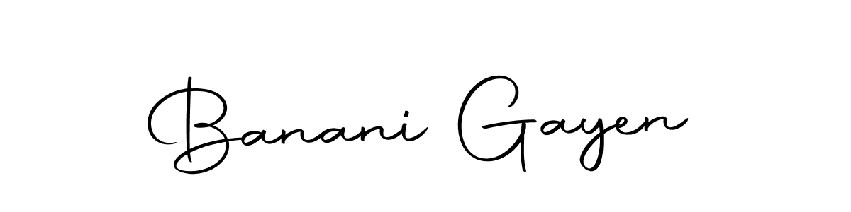 Make a short Banani Gayen signature style. Manage your documents anywhere anytime using Autography-DOLnW. Create and add eSignatures, submit forms, share and send files easily. Banani Gayen signature style 10 images and pictures png