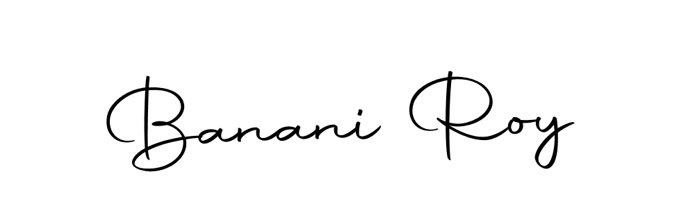 How to make Banani Roy name signature. Use Autography-DOLnW style for creating short signs online. This is the latest handwritten sign. Banani Roy signature style 10 images and pictures png