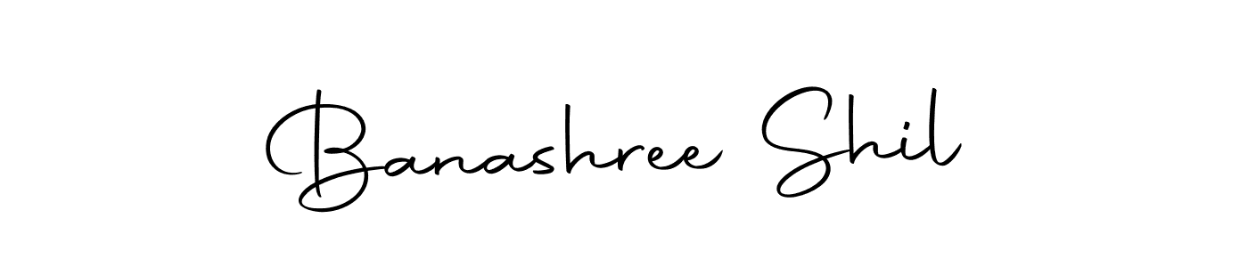 How to make Banashree Shil name signature. Use Autography-DOLnW style for creating short signs online. This is the latest handwritten sign. Banashree Shil signature style 10 images and pictures png