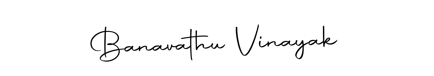 Create a beautiful signature design for name Banavathu Vinayak. With this signature (Autography-DOLnW) fonts, you can make a handwritten signature for free. Banavathu Vinayak signature style 10 images and pictures png