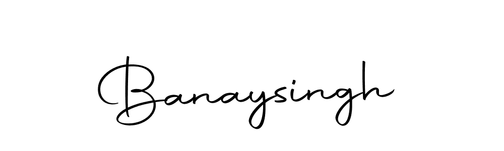 Design your own signature with our free online signature maker. With this signature software, you can create a handwritten (Autography-DOLnW) signature for name Banaysingh. Banaysingh signature style 10 images and pictures png