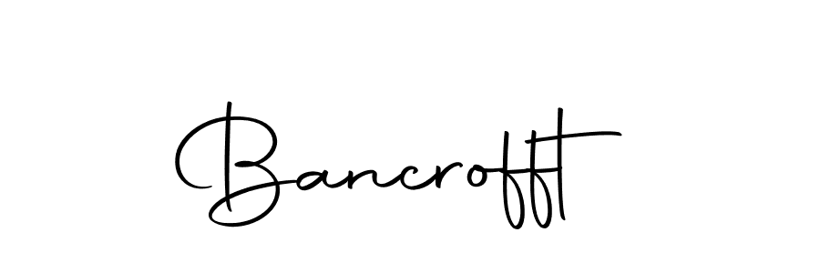 Design your own signature with our free online signature maker. With this signature software, you can create a handwritten (Autography-DOLnW) signature for name Bancrofft. Bancrofft signature style 10 images and pictures png