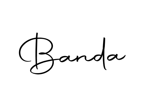 Create a beautiful signature design for name Banda. With this signature (Autography-DOLnW) fonts, you can make a handwritten signature for free. Banda signature style 10 images and pictures png