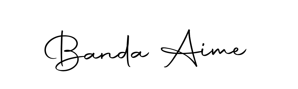 Banda Aime stylish signature style. Best Handwritten Sign (Autography-DOLnW) for my name. Handwritten Signature Collection Ideas for my name Banda Aime. Banda Aime signature style 10 images and pictures png