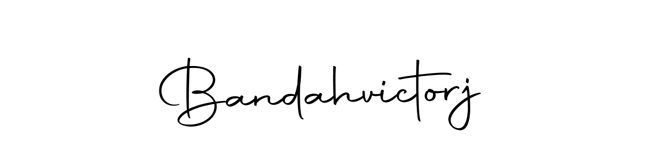 Create a beautiful signature design for name Bandahvictorj. With this signature (Autography-DOLnW) fonts, you can make a handwritten signature for free. Bandahvictorj signature style 10 images and pictures png