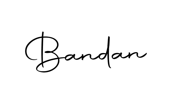 Create a beautiful signature design for name Bandan. With this signature (Autography-DOLnW) fonts, you can make a handwritten signature for free. Bandan signature style 10 images and pictures png