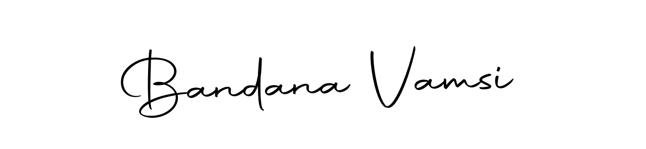 Make a beautiful signature design for name Bandana Vamsi. With this signature (Autography-DOLnW) style, you can create a handwritten signature for free. Bandana Vamsi signature style 10 images and pictures png