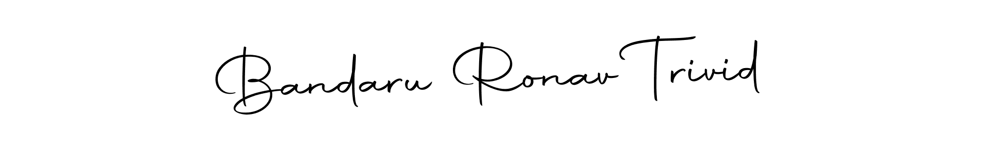You should practise on your own different ways (Autography-DOLnW) to write your name (Bandaru Ronav Trivid) in signature. don't let someone else do it for you. Bandaru Ronav Trivid signature style 10 images and pictures png