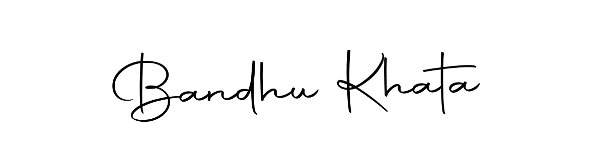 Create a beautiful signature design for name Bandhu Khata. With this signature (Autography-DOLnW) fonts, you can make a handwritten signature for free. Bandhu Khata signature style 10 images and pictures png