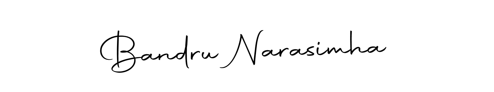 Create a beautiful signature design for name Bandru Narasimha. With this signature (Autography-DOLnW) fonts, you can make a handwritten signature for free. Bandru Narasimha signature style 10 images and pictures png