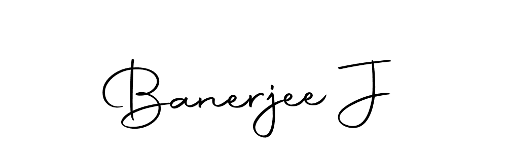 You should practise on your own different ways (Autography-DOLnW) to write your name (Banerjee J) in signature. don't let someone else do it for you. Banerjee J signature style 10 images and pictures png