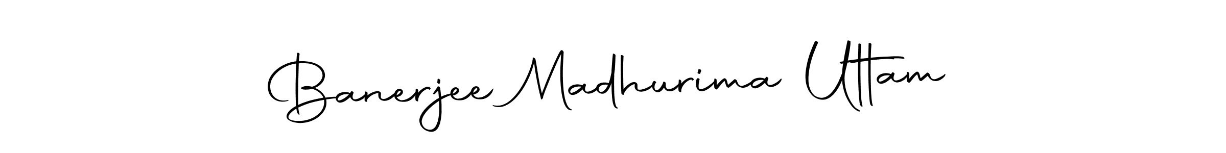 Banerjee Madhurima Uttam stylish signature style. Best Handwritten Sign (Autography-DOLnW) for my name. Handwritten Signature Collection Ideas for my name Banerjee Madhurima Uttam. Banerjee Madhurima Uttam signature style 10 images and pictures png