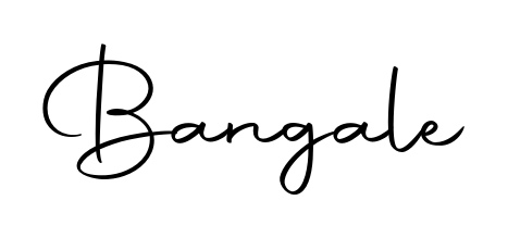 The Autography-DOLnW typeface gives name Bangale a refined look. Suitable for certificates, diplomas, and official verification. Bangale signature style 10 images and pictures png