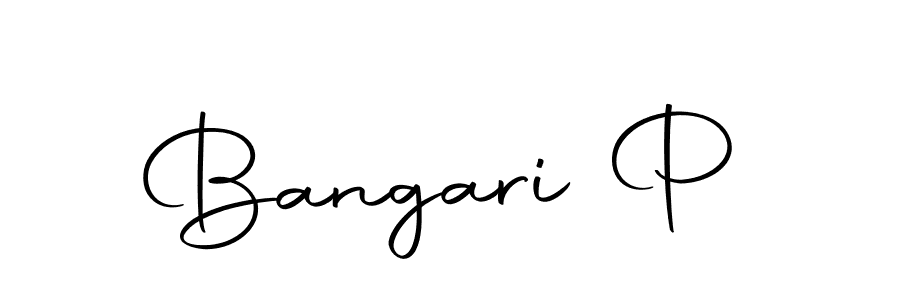 You can use this online signature creator to create a handwritten signature for the name Bangari P. This is the best online autograph maker. Bangari P signature style 10 images and pictures png