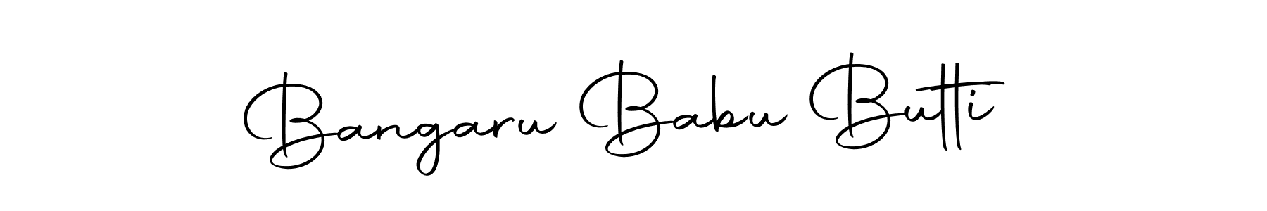 Create a beautiful signature design for name Bangaru Babu Butti. With this signature (Autography-DOLnW) fonts, you can make a handwritten signature for free. Bangaru Babu Butti signature style 10 images and pictures png