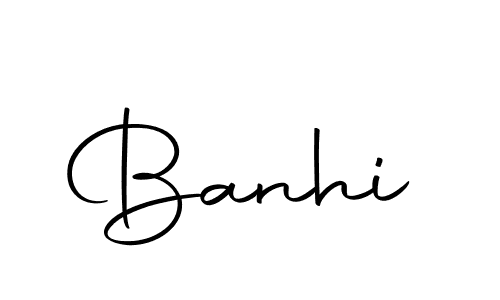 Use a signature maker to create a handwritten signature online. With this signature software, you can design (Autography-DOLnW) your own signature for name Banhi. Banhi signature style 10 images and pictures png