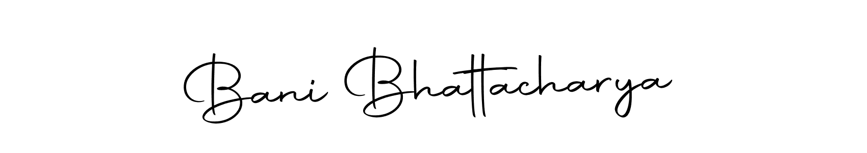 Design your own signature with our free online signature maker. With this signature software, you can create a handwritten (Autography-DOLnW) signature for name Bani Bhattacharya. Bani Bhattacharya signature style 10 images and pictures png