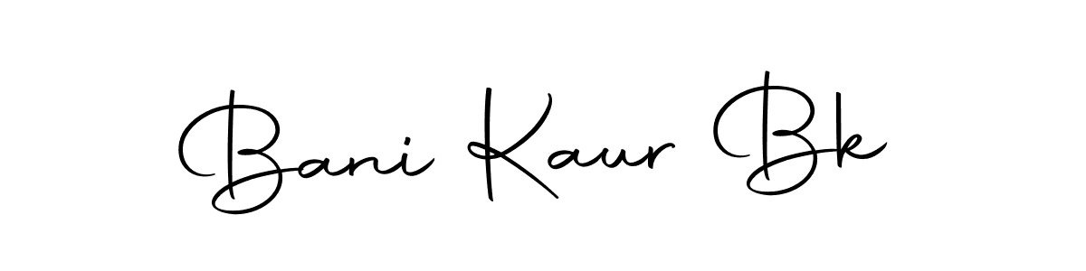 Make a beautiful signature design for name Bani Kaur Bk. With this signature (Autography-DOLnW) style, you can create a handwritten signature for free. Bani Kaur Bk signature style 10 images and pictures png