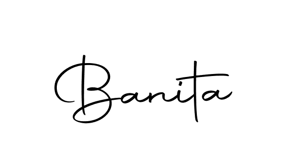 How to make Banita signature? Autography-DOLnW is a professional autograph style. Create handwritten signature for Banita name. Banita signature style 10 images and pictures png