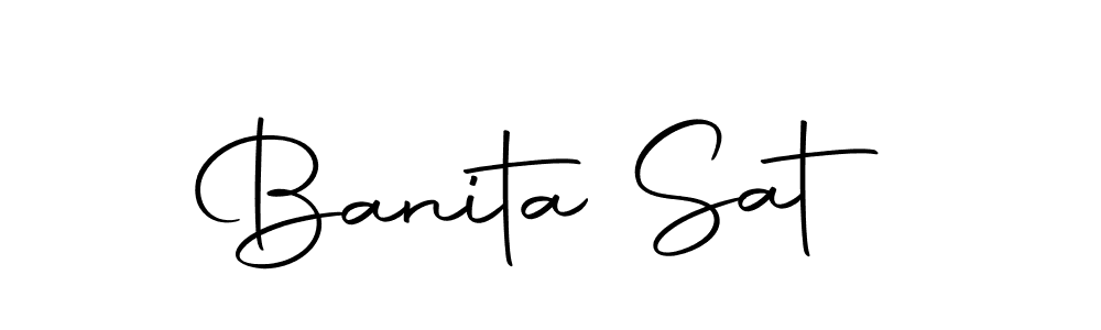 How to make Banita Sat signature? Autography-DOLnW is a professional autograph style. Create handwritten signature for Banita Sat name. Banita Sat signature style 10 images and pictures png