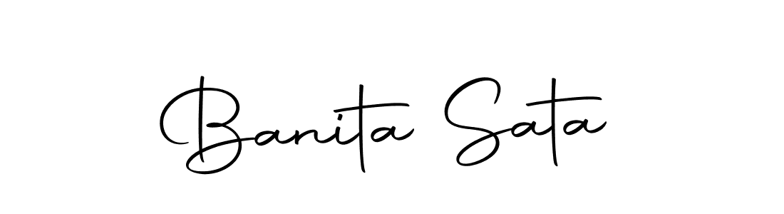 Create a beautiful signature design for name Banita Sata. With this signature (Autography-DOLnW) fonts, you can make a handwritten signature for free. Banita Sata signature style 10 images and pictures png