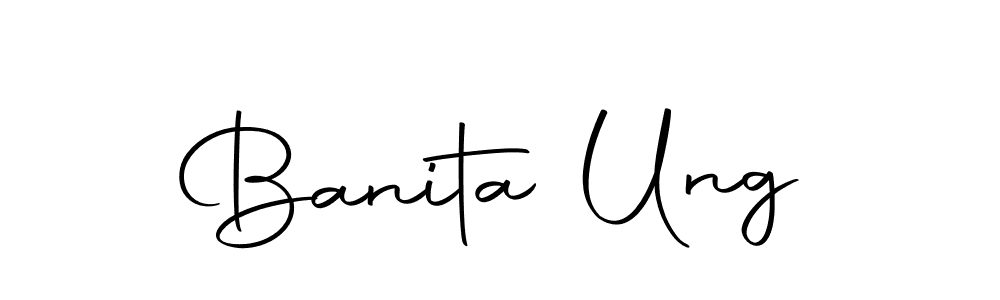 Make a short Banita Ung signature style. Manage your documents anywhere anytime using Autography-DOLnW. Create and add eSignatures, submit forms, share and send files easily. Banita Ung signature style 10 images and pictures png