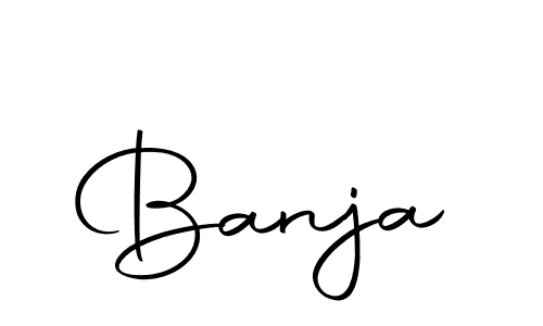You should practise on your own different ways (Autography-DOLnW) to write your name (Banja) in signature. don't let someone else do it for you. Banja signature style 10 images and pictures png