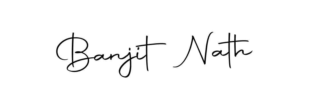 Create a beautiful signature design for name Banjit Nath. With this signature (Autography-DOLnW) fonts, you can make a handwritten signature for free. Banjit Nath signature style 10 images and pictures png