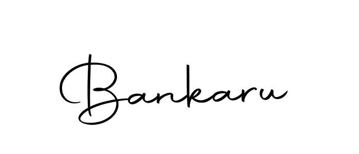 You should practise on your own different ways (Autography-DOLnW) to write your name (Bankaru) in signature. don't let someone else do it for you. Bankaru signature style 10 images and pictures png