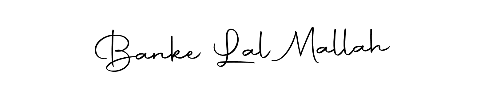 Design your own signature with our free online signature maker. With this signature software, you can create a handwritten (Autography-DOLnW) signature for name Banke Lal Mallah. Banke Lal Mallah signature style 10 images and pictures png