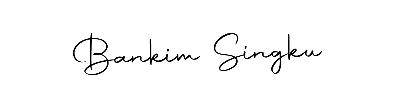 You can use this online signature creator to create a handwritten signature for the name Bankim Singku. This is the best online autograph maker. Bankim Singku signature style 10 images and pictures png