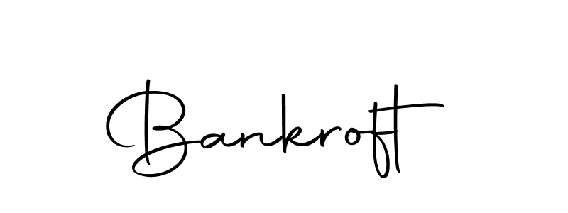 Design your own signature with our free online signature maker. With this signature software, you can create a handwritten (Autography-DOLnW) signature for name Bankroft. Bankroft signature style 10 images and pictures png