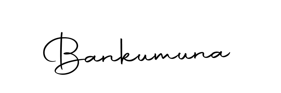 Use a signature maker to create a handwritten signature online. With this signature software, you can design (Autography-DOLnW) your own signature for name Bankumuna. Bankumuna signature style 10 images and pictures png