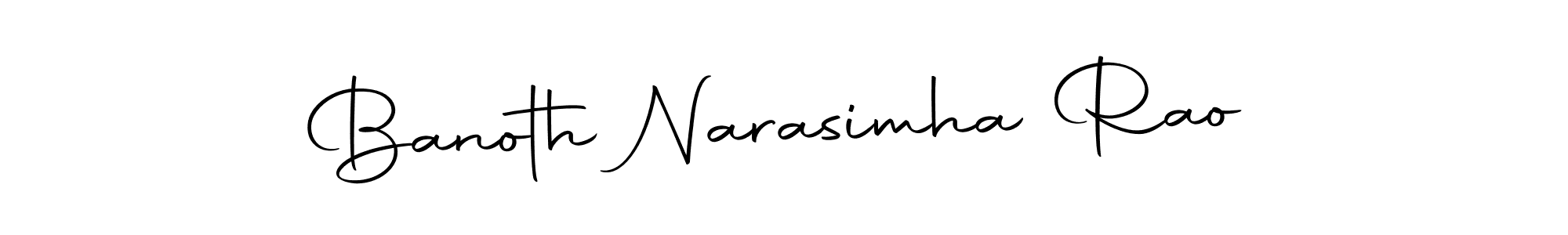 How to make Banoth Narasimha Rao name signature. Use Autography-DOLnW style for creating short signs online. This is the latest handwritten sign. Banoth Narasimha Rao signature style 10 images and pictures png