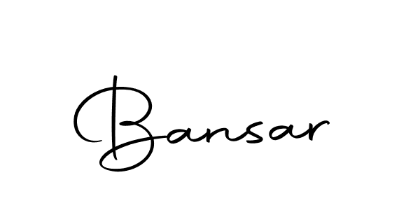 Design your own signature with our free online signature maker. With this signature software, you can create a handwritten (Autography-DOLnW) signature for name Bansar. Bansar signature style 10 images and pictures png