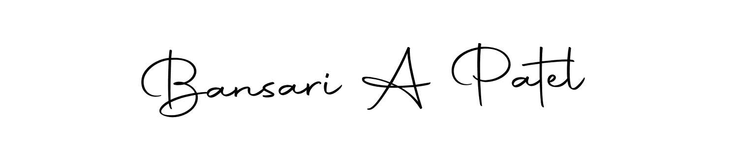 Use a signature maker to create a handwritten signature online. With this signature software, you can design (Autography-DOLnW) your own signature for name Bansari A Patel. Bansari A Patel signature style 10 images and pictures png