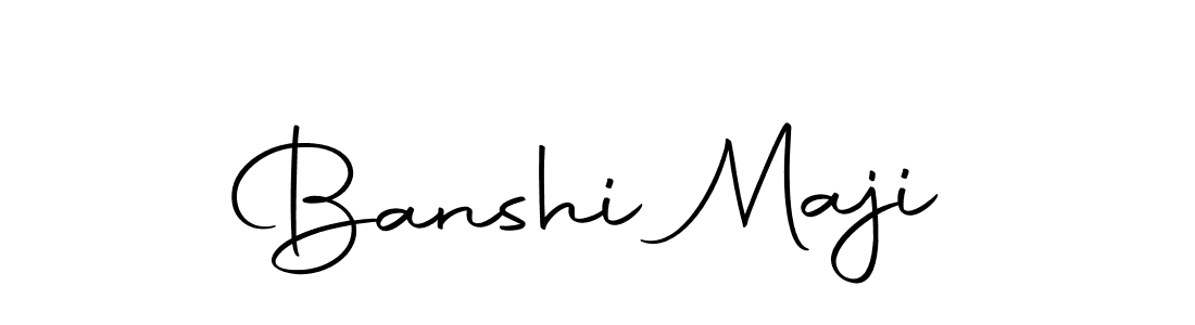 You should practise on your own different ways (Autography-DOLnW) to write your name (Banshi Maji) in signature. don't let someone else do it for you. Banshi Maji signature style 10 images and pictures png