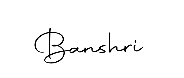 How to make Banshri signature? Autography-DOLnW is a professional autograph style. Create handwritten signature for Banshri name. Banshri signature style 10 images and pictures png