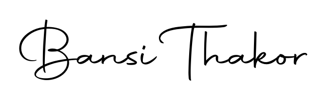 The Autography-DOLnW font gives name Bansi Thakor a signature that looks effortless yet distinguished. Download high-res PNG instantly. Bansi Thakor signature style 10 images and pictures png