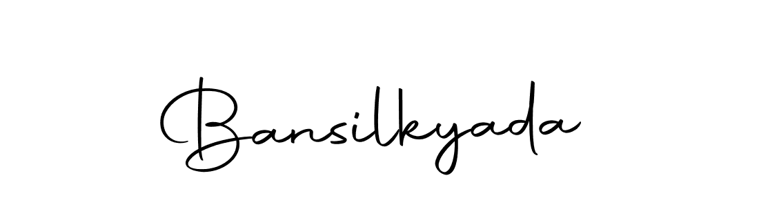 Make a beautiful signature design for name Bansilkyada. With this signature (Autography-DOLnW) style, you can create a handwritten signature for free. Bansilkyada signature style 10 images and pictures png