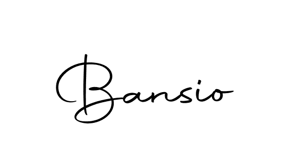 You should practise on your own different ways (Autography-DOLnW) to write your name (Bansio) in signature. don't let someone else do it for you. Bansio signature style 10 images and pictures png