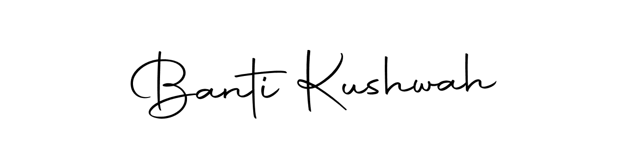 How to make Banti Kushwah signature? Autography-DOLnW is a professional autograph style. Create handwritten signature for Banti Kushwah name. Banti Kushwah signature style 10 images and pictures png