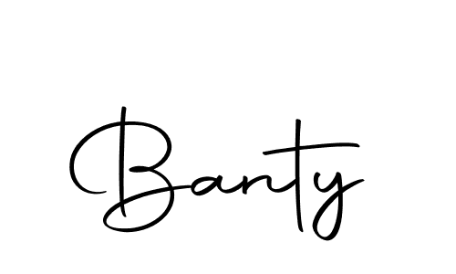 You should practise on your own different ways (Autography-DOLnW) to write your name (Banty) in signature. don't let someone else do it for you. Banty signature style 10 images and pictures png