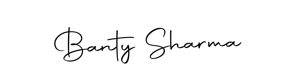 How to make Banty Sharma signature? Autography-DOLnW is a professional autograph style. Create handwritten signature for Banty Sharma name. Banty Sharma signature style 10 images and pictures png